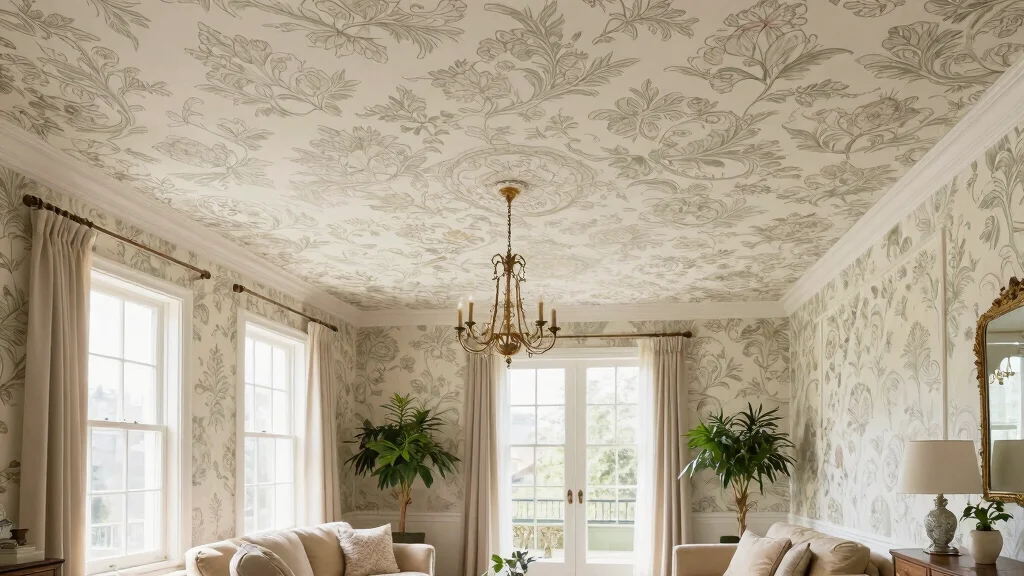 18 Wallpaper Ceiling Ideas You'll Want to Try