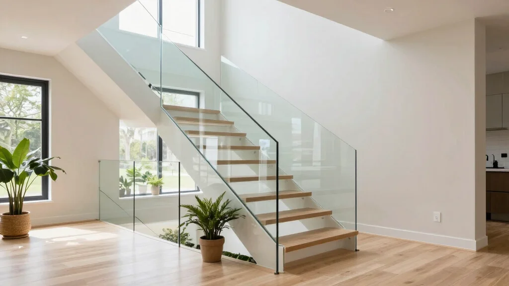 19 Glass Railing Stairs Ideas for a Modern Look
