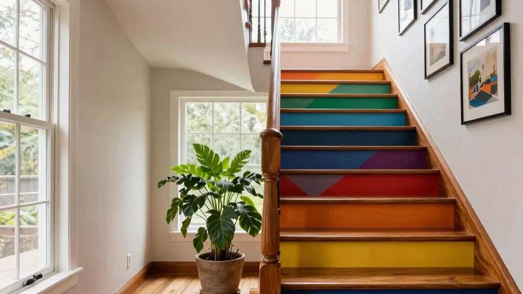 Painting Your Stairs: 10 Ideas For A Bold But Polished Update