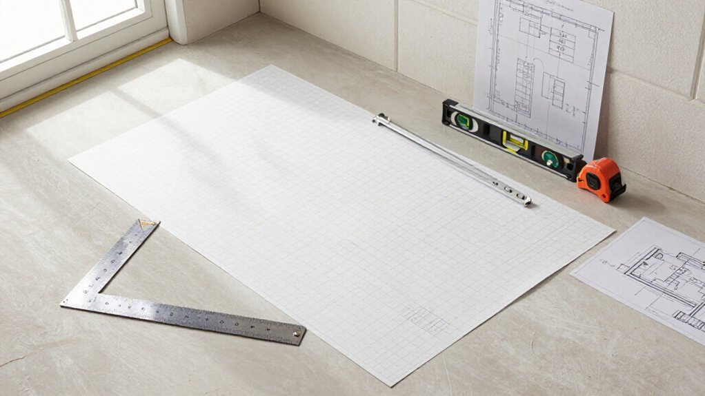 graph paper layout and border calculations