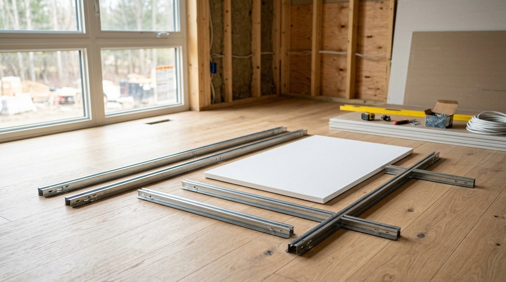 installing a drop ceiling in three steps