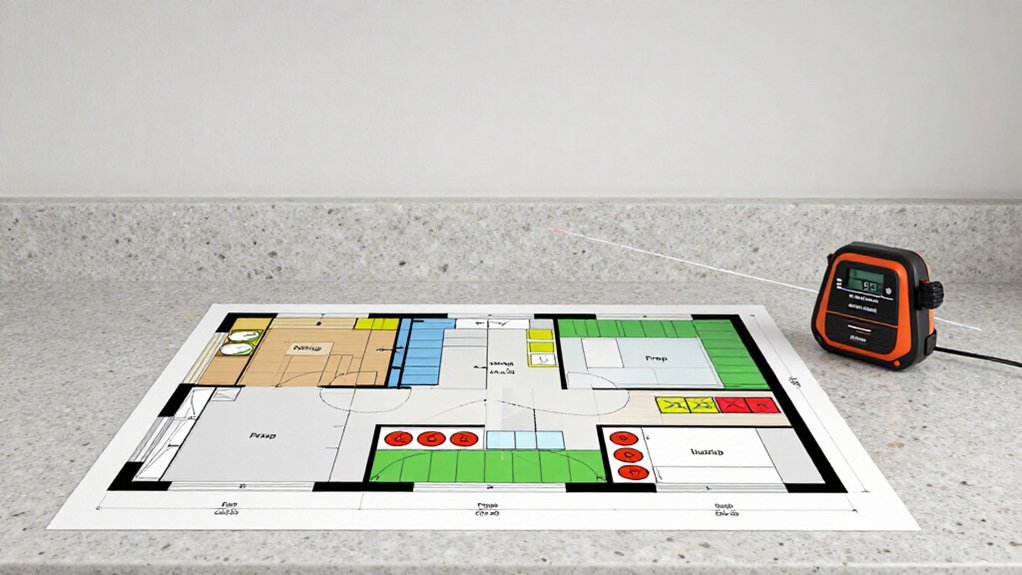 map task zones for kitchen lighting