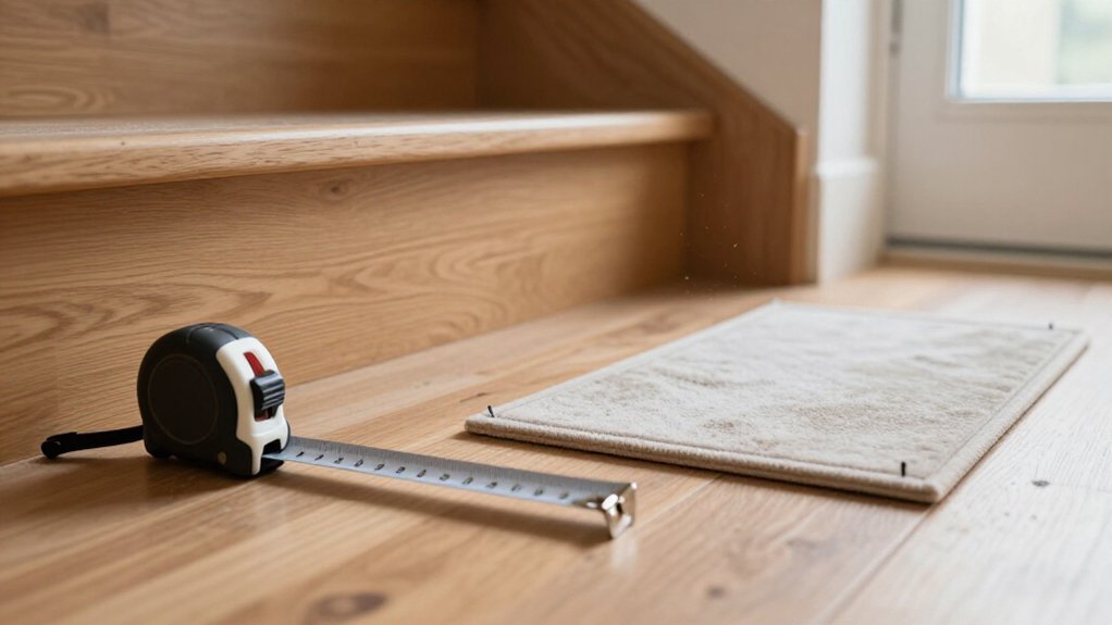 measure mark install rug pads precisely
