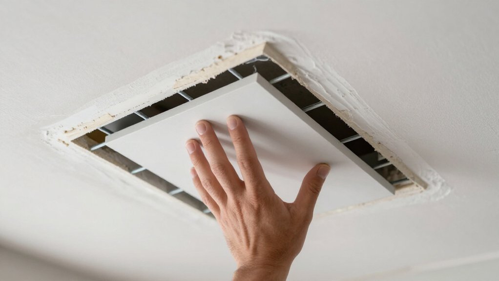 shaky ceiling needs preparation