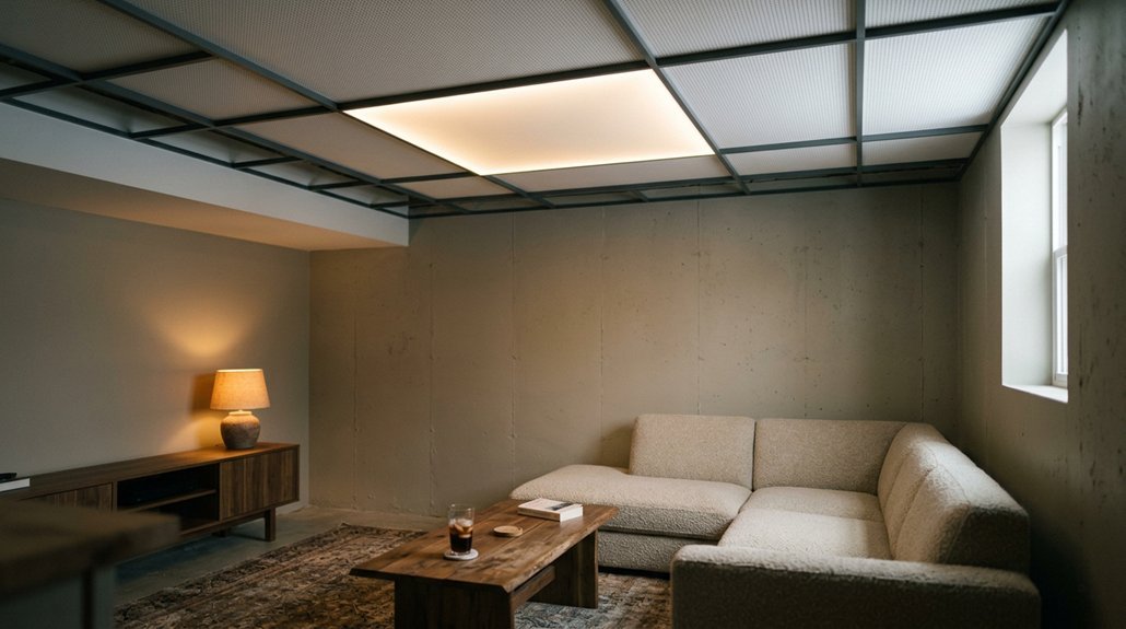 top basement drop ceiling options