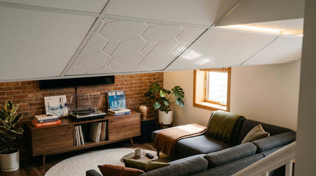 top basement drop ceiling tiles