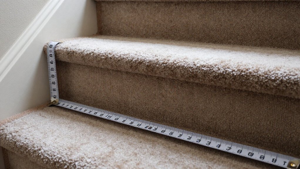 tread riser measurements with waste